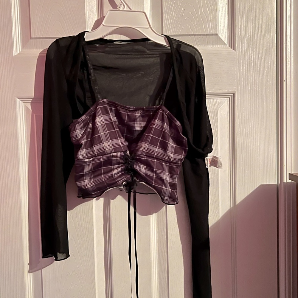 shoulder cover and crop top